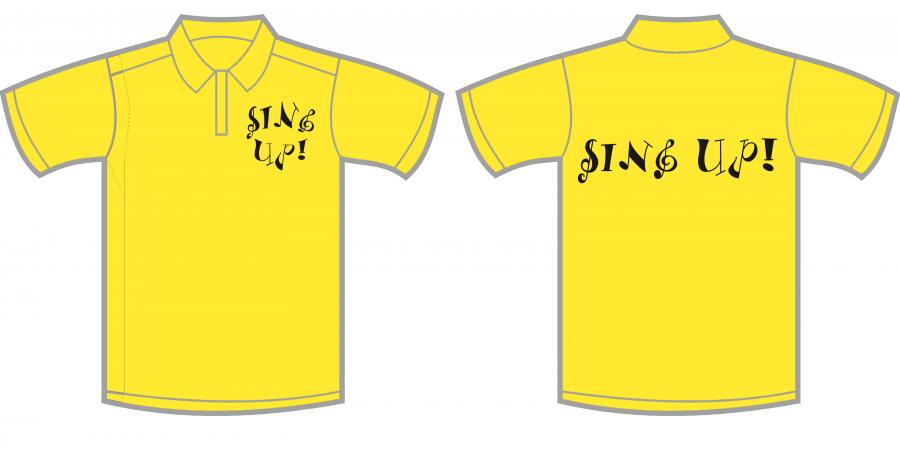 Sing Up! Polo Shirt - Adult Sizing