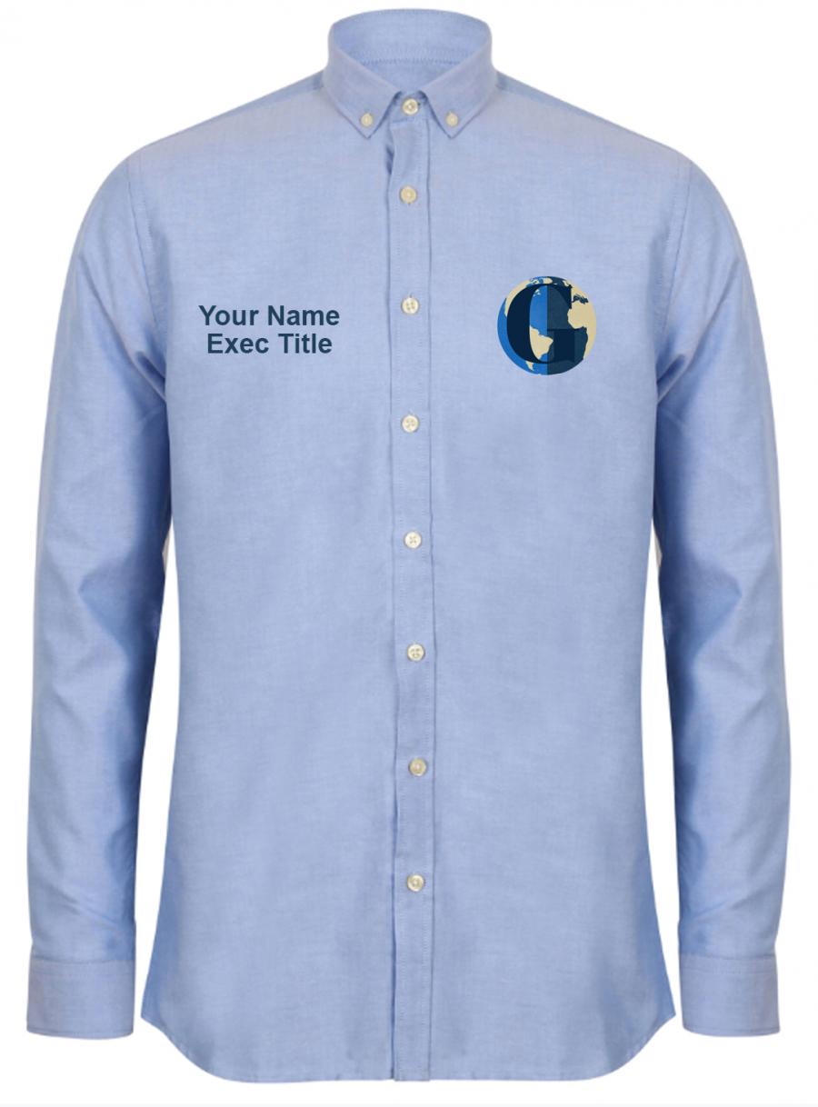 Warwick GLOBUS Oxford Shirt - Light Blue