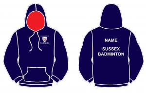 Sussex Badminton Zipped Hoody
