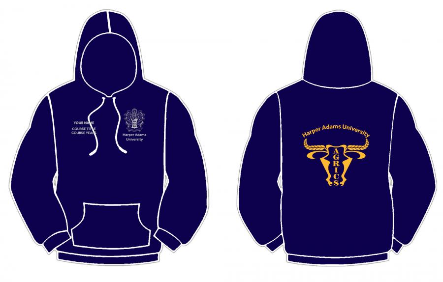 HAU AGRICS Hoody - Pullover - Unisex - Embroidered Back