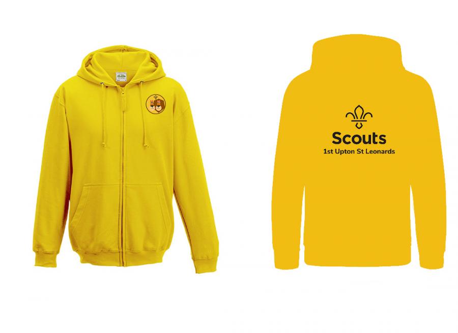 1st Upton Scouts - Zipped Hoodie Adults