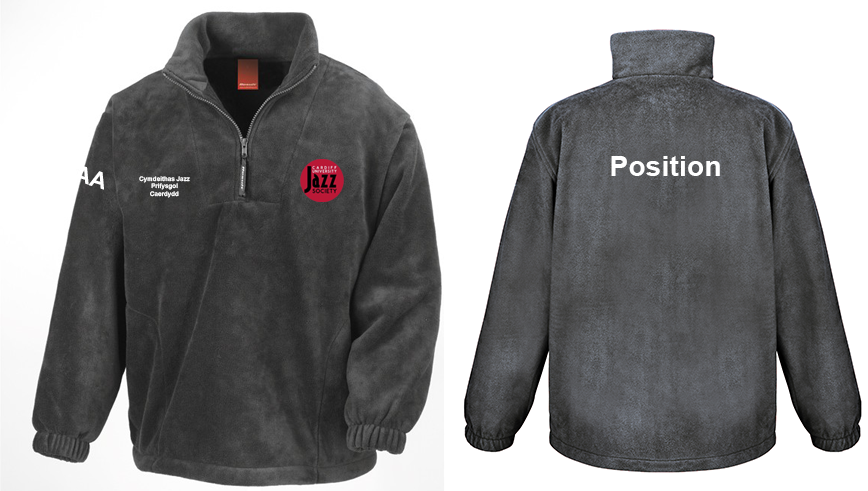 Cardiff Jazz Society - 1/4 Zip Fleece (with Welsh translation)
