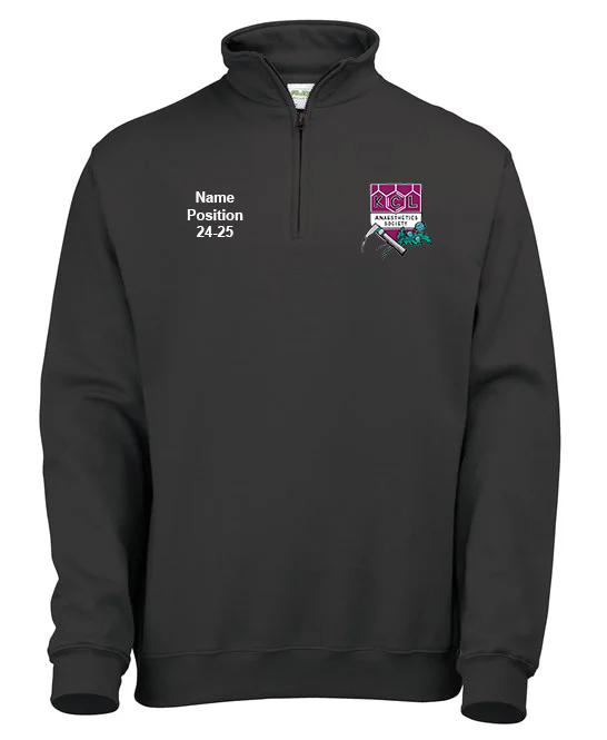 KCL Anesthetics Society - Quarter Zip Sweatshirt