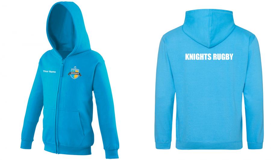Knights Rugby - Childrens Zipped Hoodie