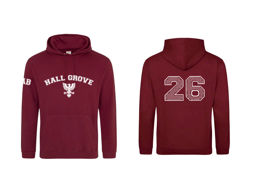 Hall Grove Year 6 - Kids Sizing Burgundy