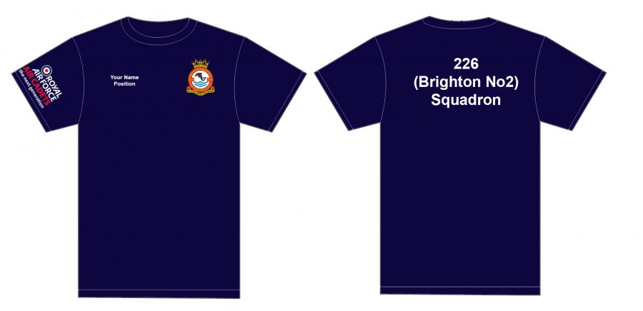 226 Brighton No2 Squadron - Navy T-Shirt