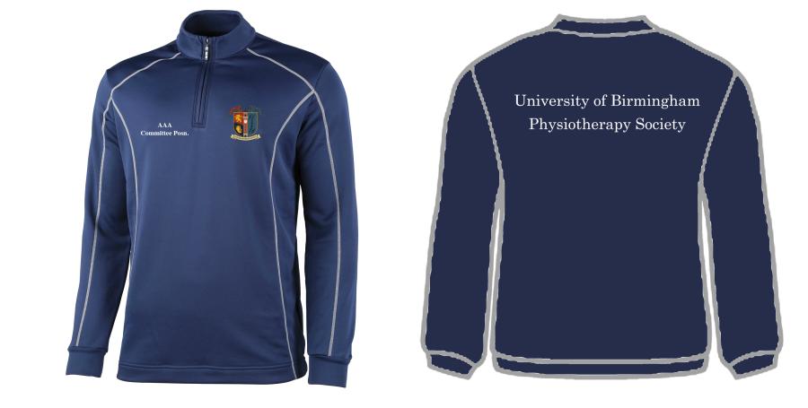 UoB PhysioSoc - 1/4 Zip Mid Layer