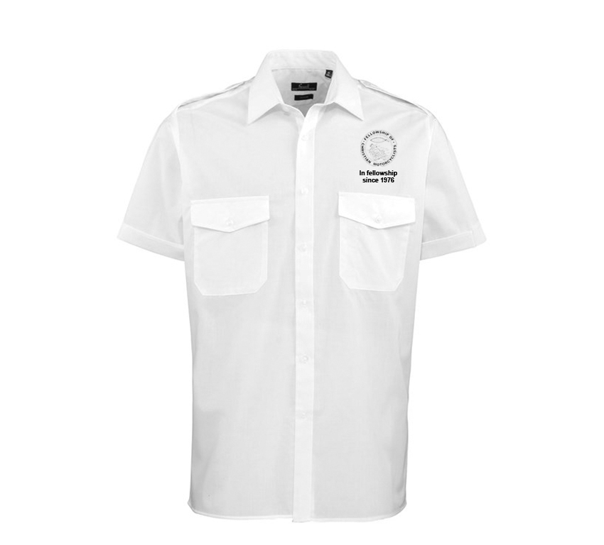 The Fellowship of Christian Motorcyclists - Unisex Anniversary Pilot Shirt